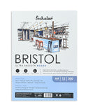 Scholar A4 Bristol Paper Pad -300 gsm (12 Sheets, Glue Bound) (BRP4)