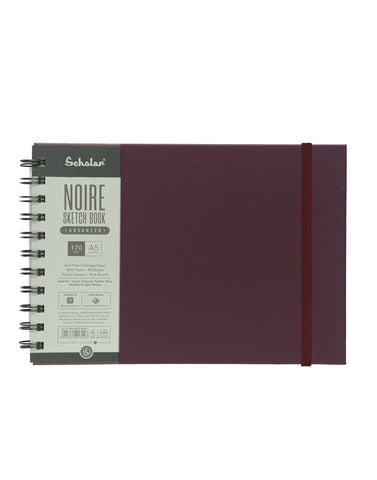 A5 Noire Sketchbook - Advanced (Lilac, 170 Gsm, Wire Bound) (AJW2-L)