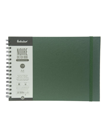 A4 Noire Sketchbook - Advanced (Green, 170 Gsm, Wire Bound) (AJW4-G)