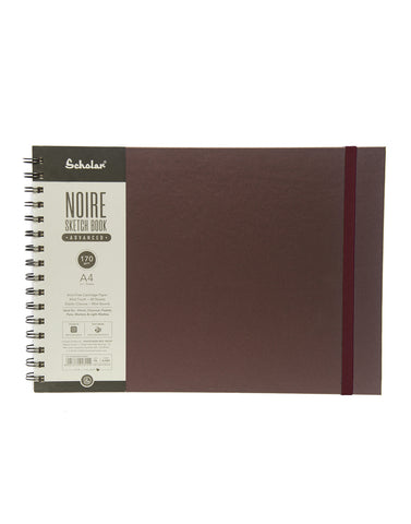 A4 Noire Sketchbook - Advanced (Lilac, 170 Gsm, Wire Bound) (AJW4-L)