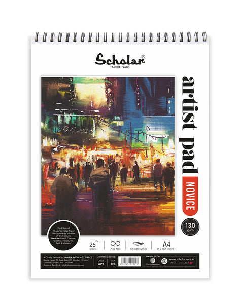 A4 Artist Pad Novice - 25 Sheets (Pack of 2) (AP1)