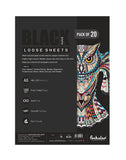 A5 BLACK PAPER LOOSE SHEETS - 170 GSM (BLS2) (Set of 4)