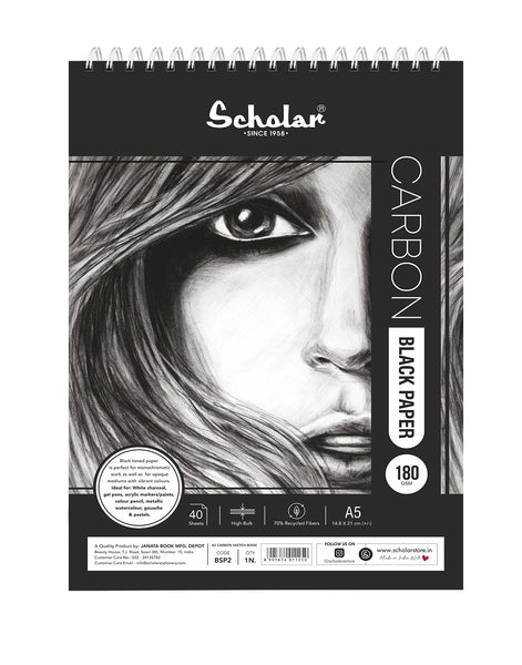 A5 CARBON SKETCH PAD (BSP2) (Set of 2)