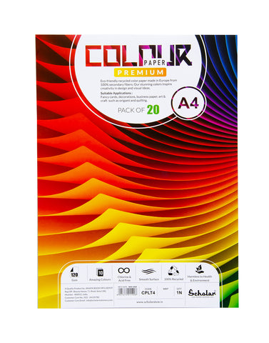 A4 COLOR PAPER LOOSE SHEETS - 120 GSM (CPLT4) (Set of 2)