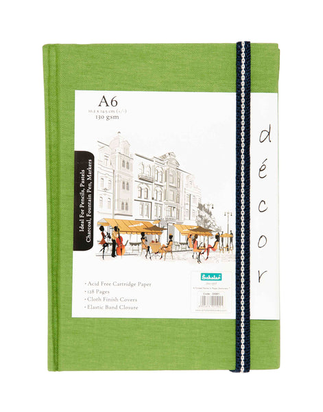 A6 Décor Sketch Book - Green