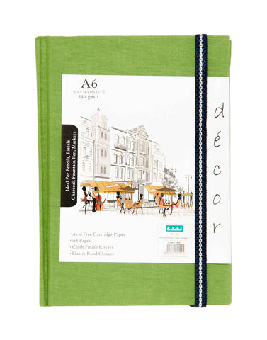 A6 Décor Sketch Book - Green