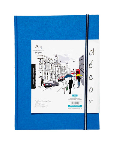 A4 Décor Sketch Book - Blue  (DSB4-B)
