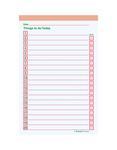 B6 Things to do Pad (Pack of 10) (TTD2)
