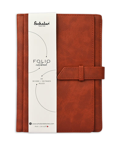 A5 FOLIO Notebook - Maroon