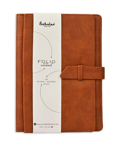 A5 FOLIO Notebook - Tan
