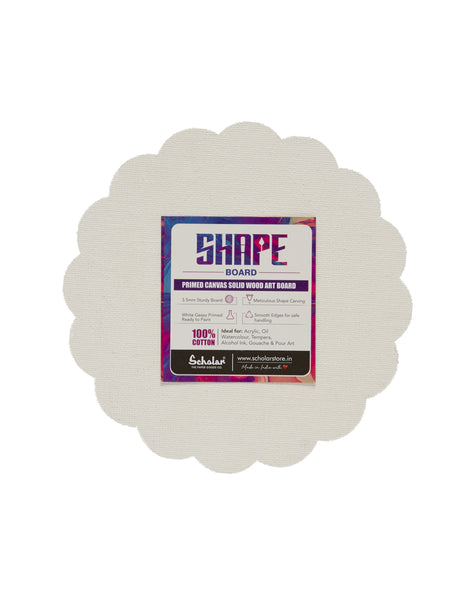 Flower Shape Canvas Board - 5" (Set of 2) (FLR5)