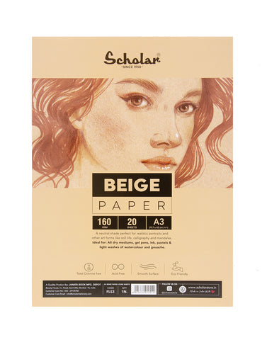 A3 FLESH BEIGE PAPER LOOSE SHEETS (FLS3)