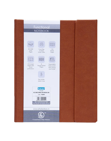 A5 Functional Notebook (Magnet) - Tan