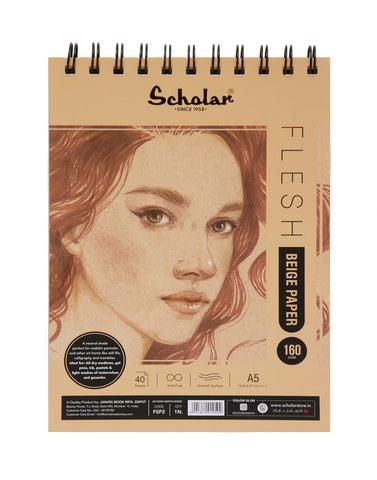 A5 FLESH BEIGE PAPER SKETCH PAD (FSP2)