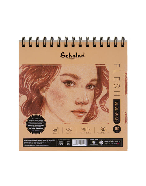 SQ FLESH BEIGE PAPER SKETCH PAD (FSP6)