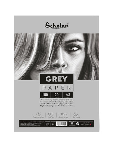 A3 Grey Paper Loose Sheets - 170 GSM (GLS3)