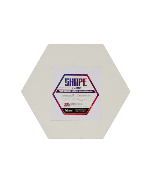 Hexagon Shape Canvas Board - 8" (Set of 2) (HEX8)