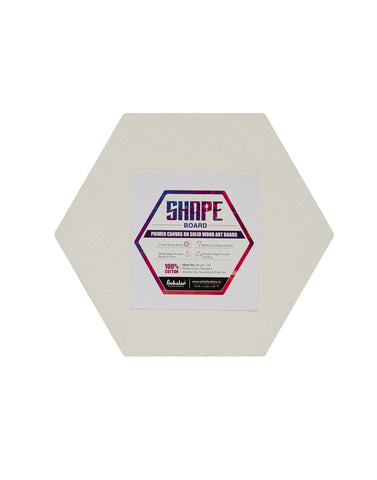 Hexagon Shape Canvas Board - 8" (Set of 2) (HEX8)