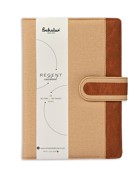 Scholar A5 Regent Notebook - Khakhi (RGN2-K)