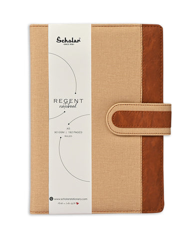 Scholar A5 Regent Notebook - Khakhi (RGN2-K)