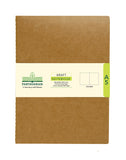 A5 KRAFT NOTEBOOK - UNRULED (Pack of 5) (KNB2P)