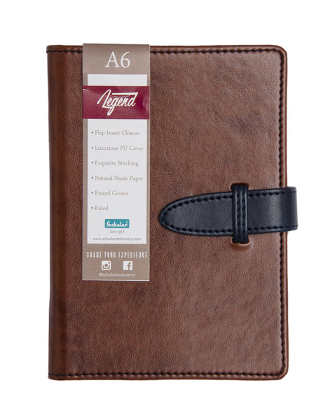 A6 LEGEND NOTEBOOK - DEEP TAN (LEG1-B)