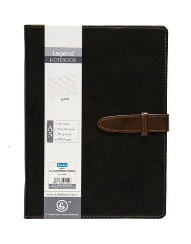 A5 LEGEND NOTEBOOK - CHARCOAL (LEG2-C)