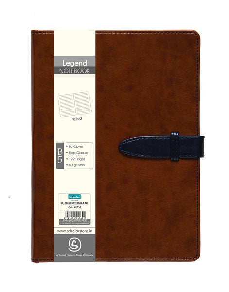 B5 LEGEND NOTEBOOK - DEEP TAN (LEG3-B)