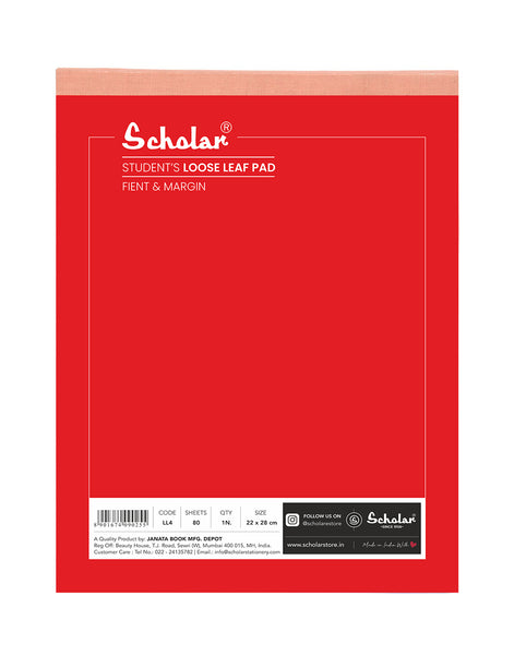 A4 STUDENT LOOSE LEAF PAD (Pack of 5) (LL4)