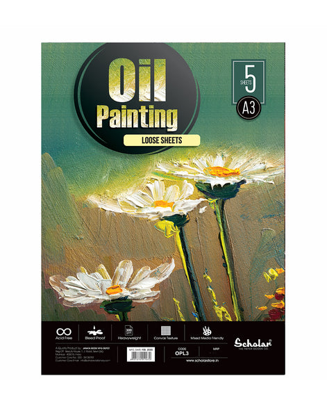 A3 OIL PAINTING LOOSE SHEETS - 300 GSM (Set of 2) (OPL3)