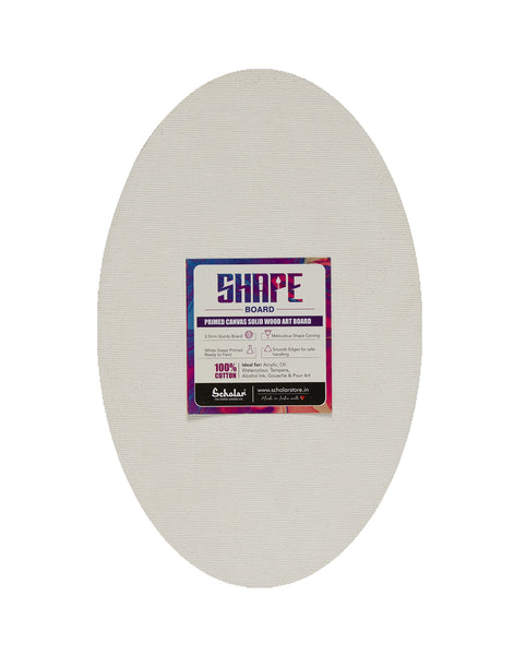 Oval Shape Canvas Board - 8" (Set of 2) (OVL8)