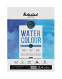Scholar 100% Cotton Watercolour Paper 300 gsm Cold Pressed A6 20 Sheets (PCL1) (Pack of 2)