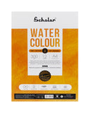 Scholar 100% Cotton Watercolour Pad 300 gsm Hot Pressed A4 12 Sheets (PHP4)