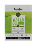 Scholar 100% Cotton Watercolour Paper 300 gsm Rough Grain A6 20 Sheets (PRL1) (Pack of 2)