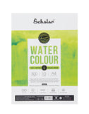 Scholar 100% Cotton Watercolour Paper 300 gsm Rough Grain A4 10 Sheets (PRL4)