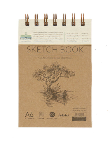 A6 PARYAVARAN SKETCH BOOK (PSB1) (PACK OF 4)