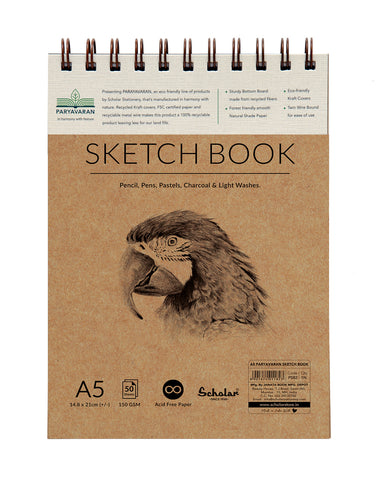 A5 PARYAVARAN SKETCH BOOK (PSB2) (PACK OF 2)