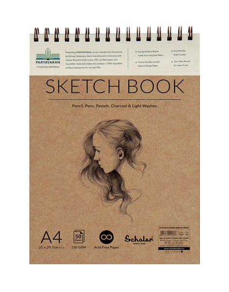 A4  PARYAVARAN SKETCH BOOK (PSB4)