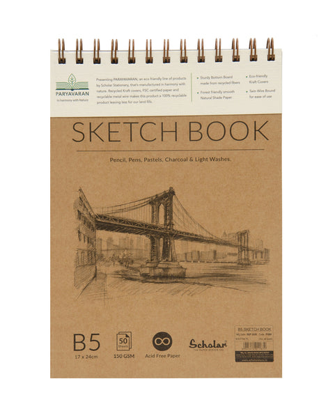 B5 PARYAVARAN SKETCH BOOK (PSB8) (PACK OF 2)