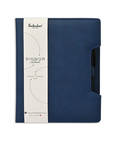 Scholar A5 Signor Notebook - Blue (SGN2-B)