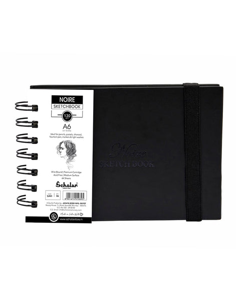 A6 Noire Sketchbook (Set of 2) (SJW1)