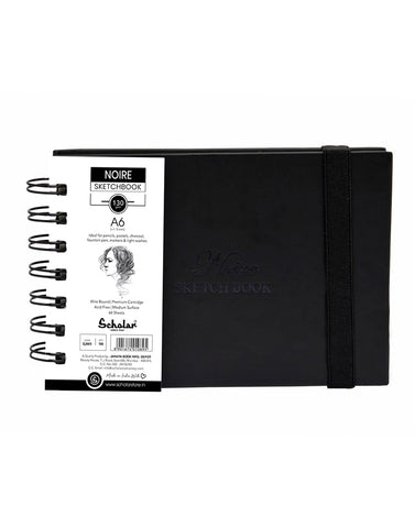 A6 Noire Sketchbook (Set of 2) (SJW1)