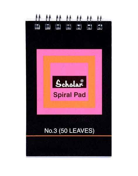 No.3 Black Spiral Notepad (Pack of 20) (SP3B)