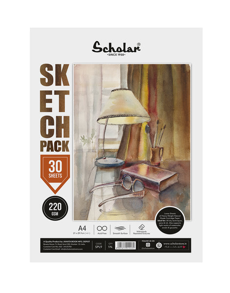 A4 Sketch Pack - 220 GSM (PACK OF 2) (SPL9)