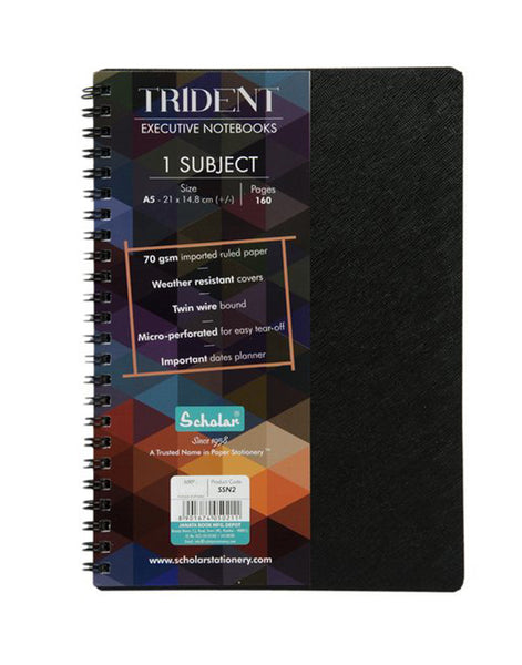 A5 Trident One Subject Notebook (SSN2) (Set of 2)