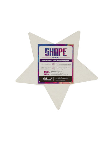 Star Shape Canvas Board - 5" (Set of 2) (STR5)