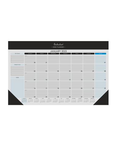 Table Planner 2023 Medium - Black (TP2) (Set of 2)