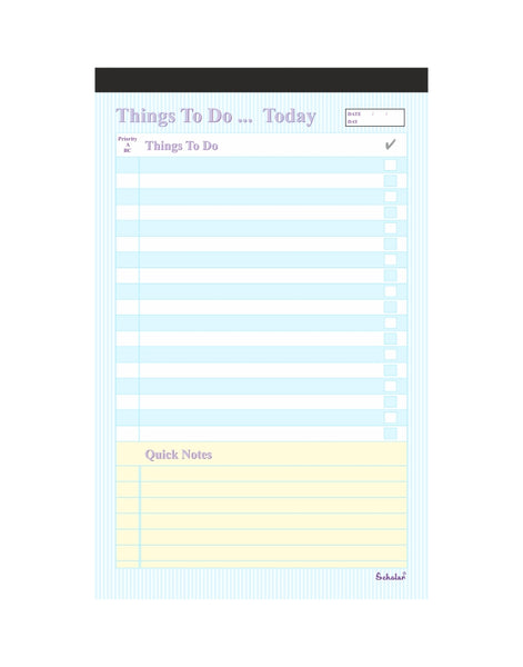 A5 Things to do Pad (Pack of 5) (TTD4)