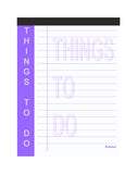 A6 Things to do Pad (Pack of 10) (TTDP)