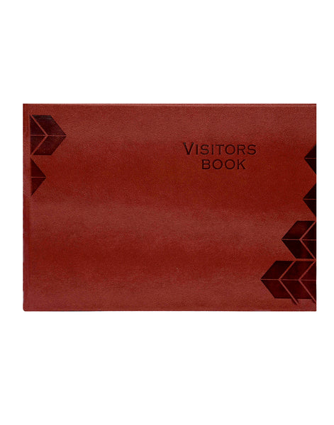 A4 LUXE VISITORS BOOK - BROWN  (VB9-B)